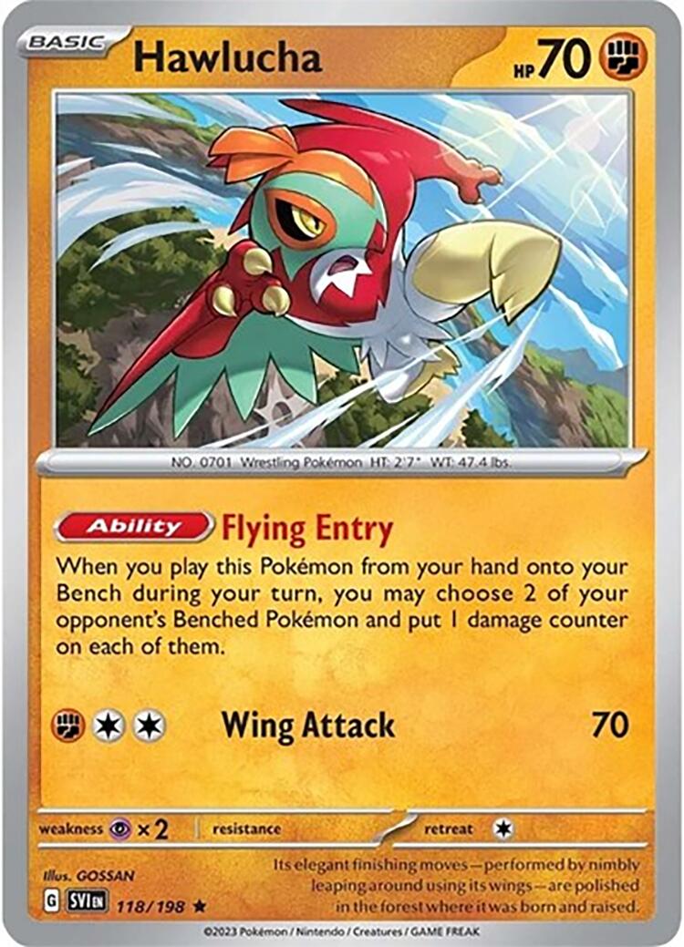 Hawlucha (118/198) (Theme Deck Exclusive) [Scarlet & Violet: Base Set] | Rock City Comics