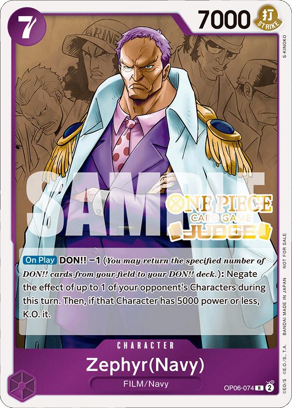 Zephyr (Navy) (Judge Pack Vol. 4) [One Piece Promotion Cards] | Rock City Comics