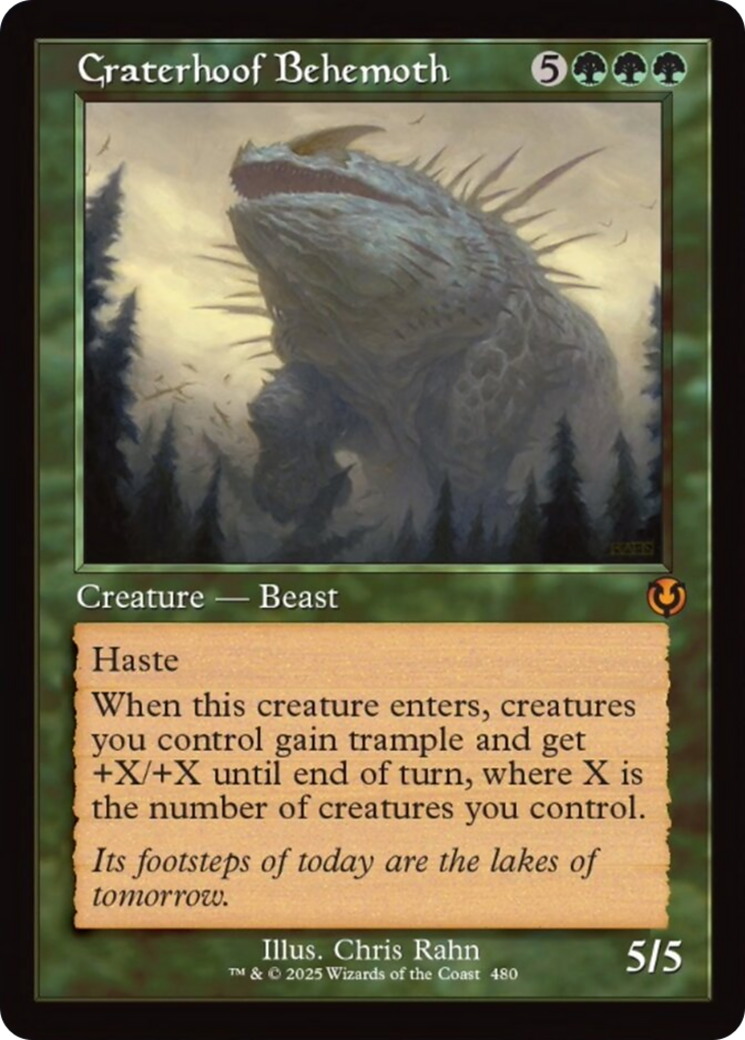 Craterhoof Behemoth (Retro Frame) [Innistrad Remastered] | Rock City Comics