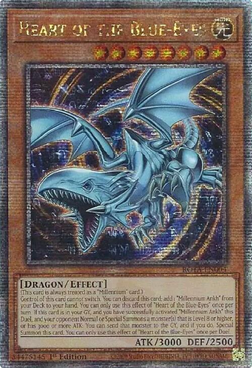Heart of the Blue-Eyes (Quarter Century Secret Rare) [ROTA-EN004] Quarter Century Secret Rare | Rock City Comics