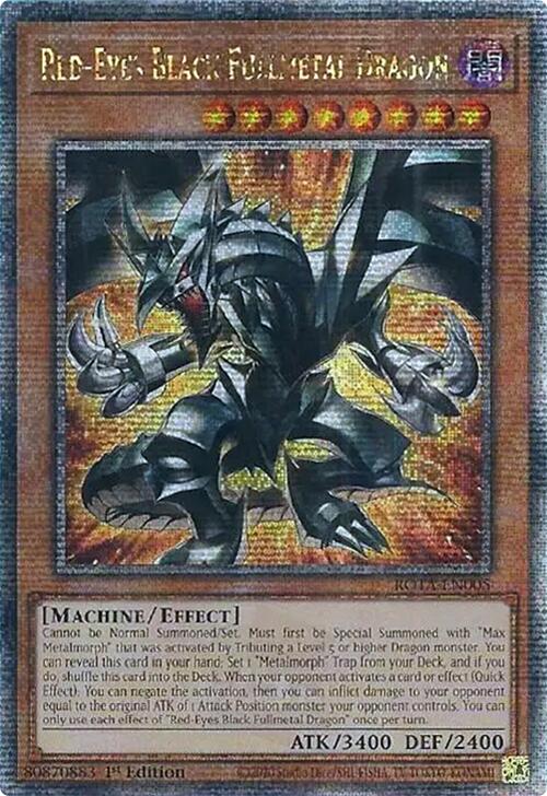 Red-Eyes Black Fullmetal Dragon (Quarter Century Secret Rare) [ROTA-EN005] Quarter Century Secret Rare | Rock City Comics