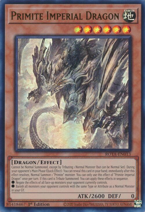 Primite Imperial Dragon [ROTA-EN013] Ultra Rare | Rock City Comics