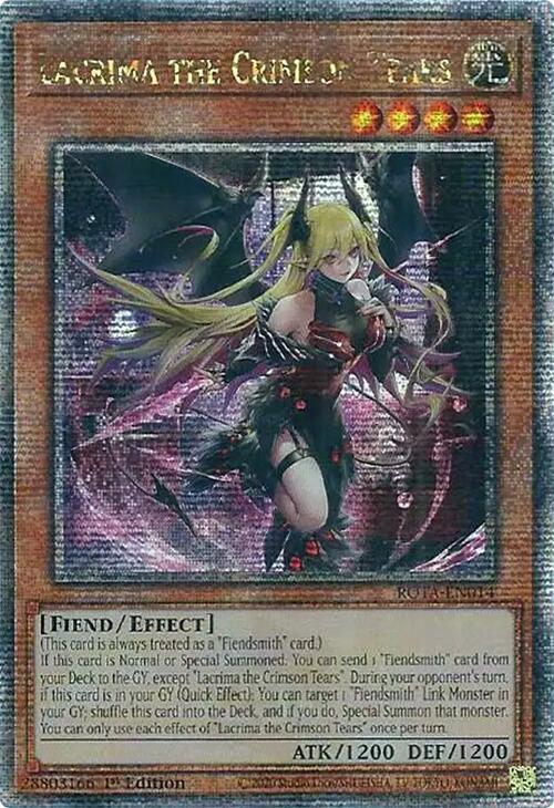 Lacrima the Crimson Tears (Quarter Century Secret Rare) [ROTA-EN014] Quarter Century Secret Rare | Rock City Comics