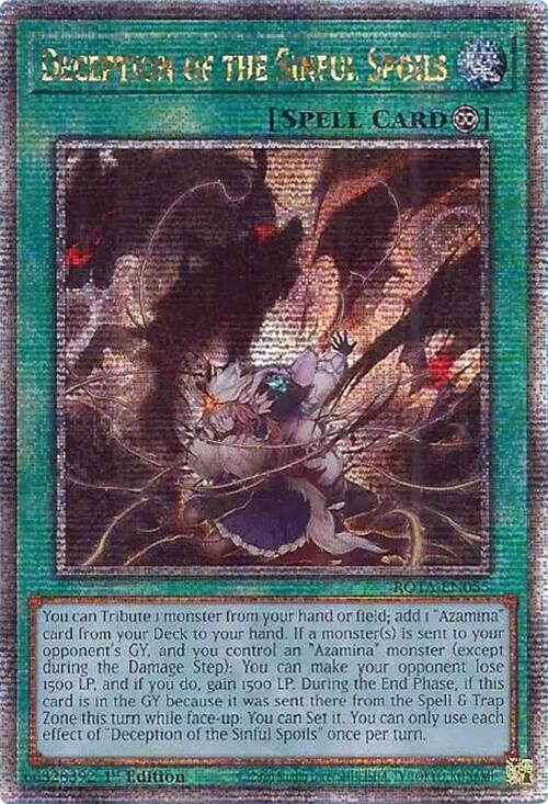 Deception of the Sinful Spoils (Quarter Century Secret Rare) [ROTA-EN055] Quarter Century Secret Rare | Rock City Comics