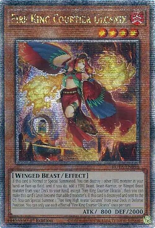 Fire King Courtier Ulcanix (Quarter Century Secret Rare) [ROTA-EN098] Quarter Century Secret Rare | Rock City Comics