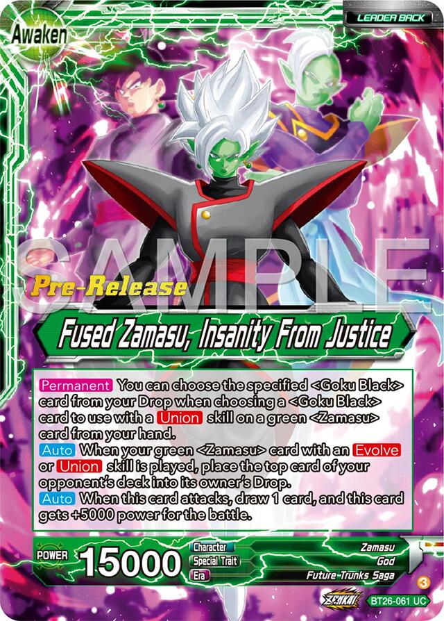 Zamasu // Fused Zamasu, Insanity From Justice (BT26-061) [Ultimate Advent Prerelease Promos] | Rock City Comics