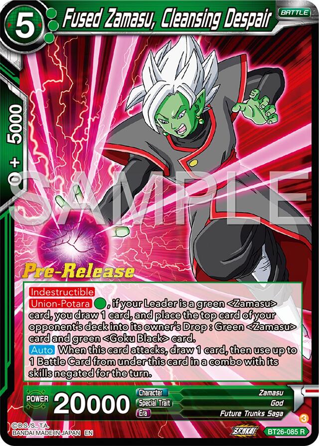 Fused Zamasu, Cleansing Despair (BT26-085) [Ultimate Advent Prerelease Promos] | Rock City Comics