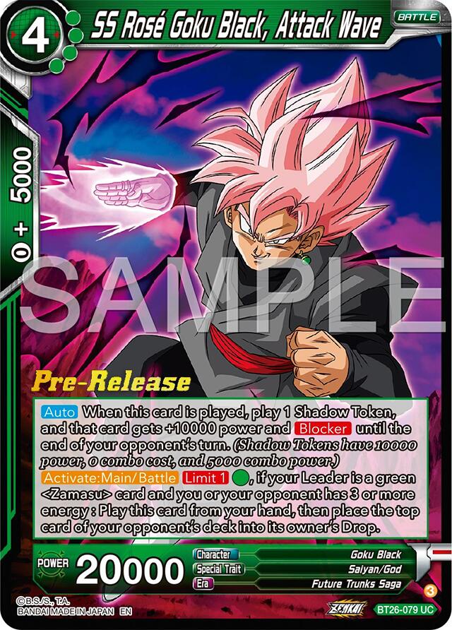 SS Rose Goku Black, Attack Wave (BT26-079) [Ultimate Advent Prerelease Promos] | Rock City Comics