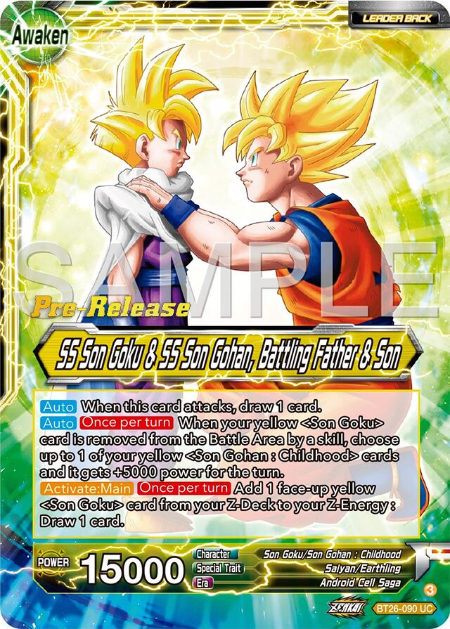 SS Son Goku // SS Son Goku & SS Son Gohan, Battling Father & Son (BT26-090) [Ultimate Advent Prerelease Promos] | Rock City Comics