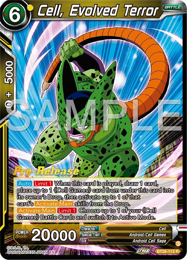 Cell, Evolved Terror (BT26-112) [Ultimate Advent Prerelease Promos] | Rock City Comics