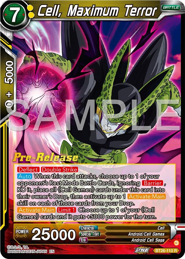 Cell, Maximum Terror (BT26-110) [Ultimate Advent Prerelease Promos] | Rock City Comics