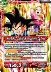 Son Goku // Son Goku & Android 18, Unexpected Tag Team (BT26-001) [Ultimate Advent Prerelease Promos] | Rock City Comics