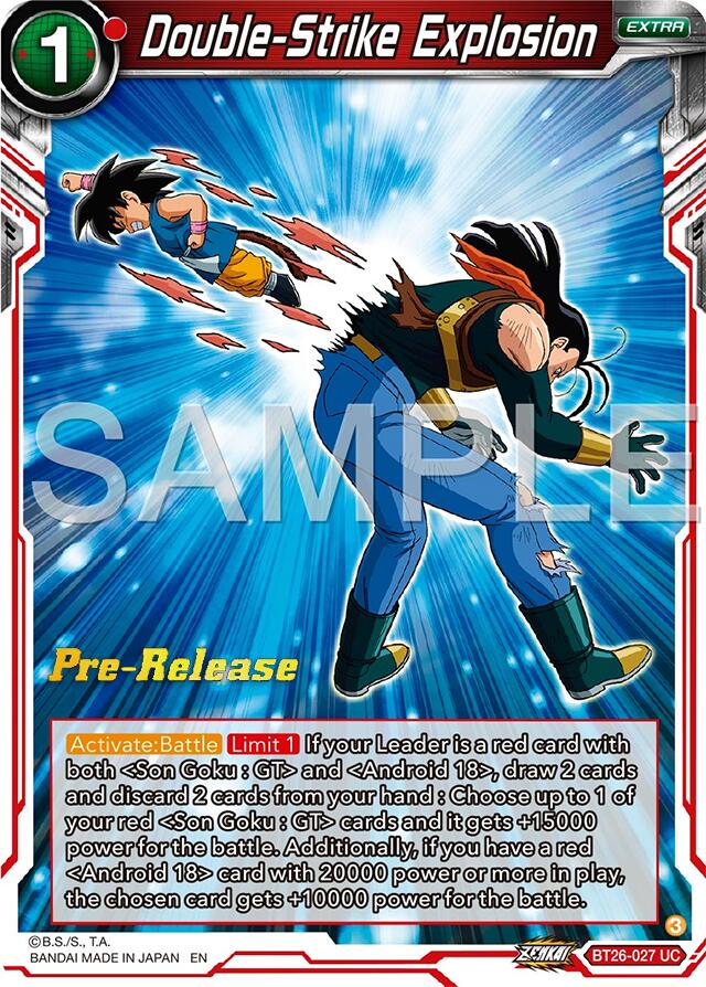 Double-Strike Explosion (BT26-027) [Ultimate Advent Prerelease Promos] | Rock City Comics