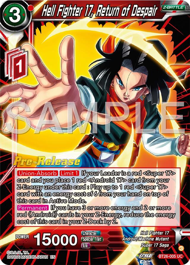 Hell Fighter 17, Return of Despair (BT26-005) [Ultimate Advent Prerelease Promos] | Rock City Comics