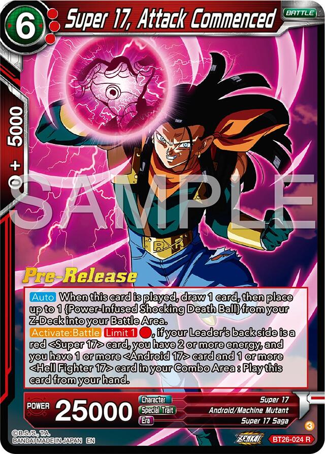 Super 17, Attack Commenced (BT26-024) [Ultimate Advent Prerelease Promos] | Rock City Comics