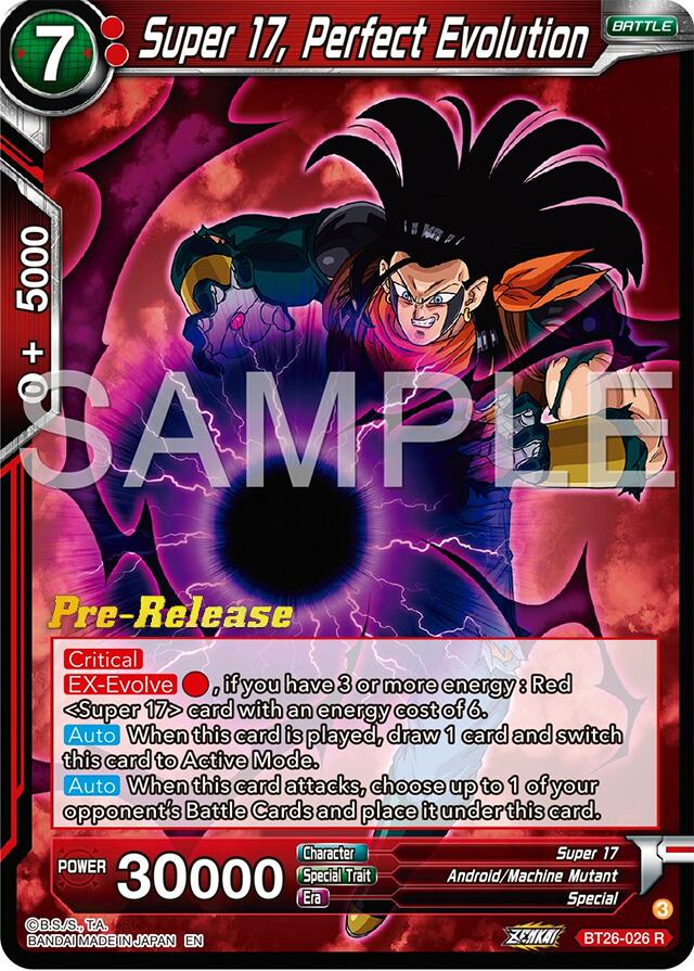 Super 17, Perfect Evolution (BT26-026) [Ultimate Advent Prerelease Promos] | Rock City Comics