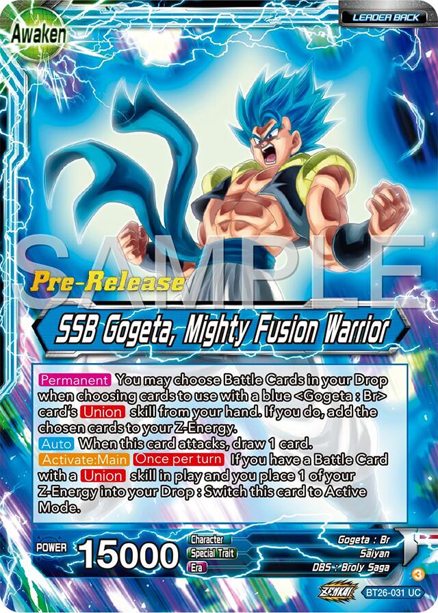 Gogeta // SSB Gogeta, Mighty Fusion Warrior (BT26-031) [Ultimate Advent Prerelease Promos] | Rock City Comics