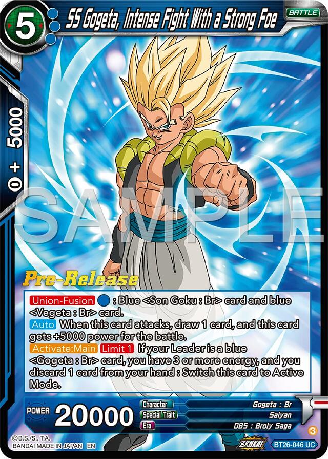 SS Gogeta, Intense Fight With a Strong Foe (BT26-046) [Ultimate Advent Prerelease Promos] | Rock City Comics