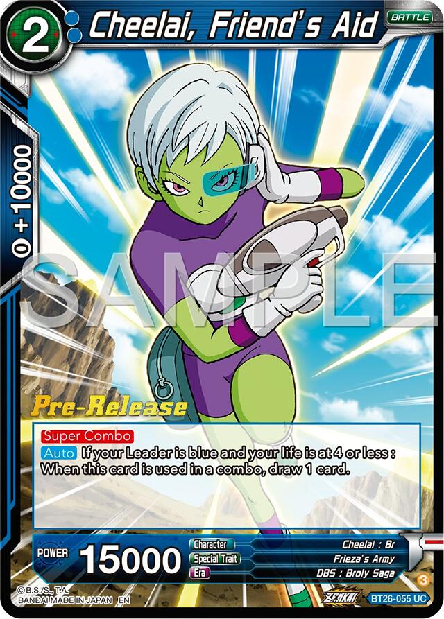 Cheelai, Friend's Aid (BT26-055) [Ultimate Advent Prerelease Promos] | Rock City Comics