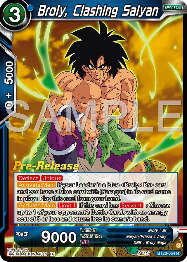 Broly, Clashing Saiyan (BT26-054) [Ultimate Advent Prerelease Promos] | Rock City Comics