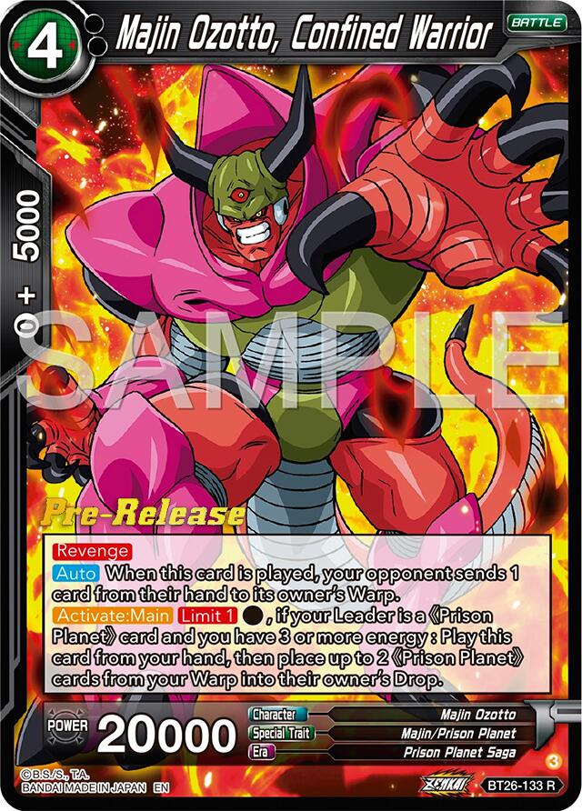 Majin Ozotto, Confined Warrior (BT26-133) [Ultimate Advent Prerelease Promos] | Rock City Comics