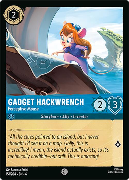 Gadget Hackwrench - Perceptive Mouse (151/204) [Azurite Sea] | Rock City Comics