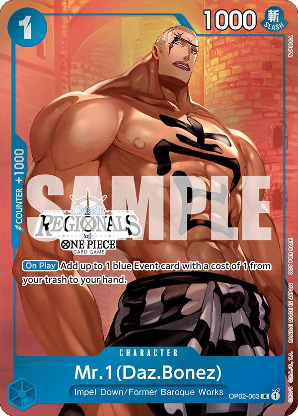 Mr.1 (Daz.Bonez) (Online Regional 2024 Vol. 3) [One Piece Promotion Cards] | Rock City Comics