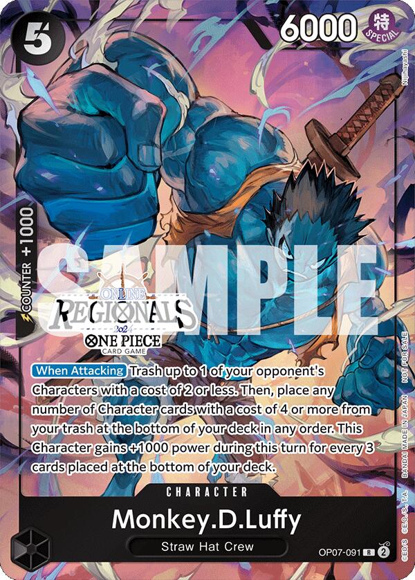 Monkey.D.Luffy (Online Regional 2024 Vol. 3) [One Piece Promotion Cards] | Rock City Comics