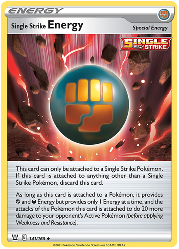 Single Strike Energy (141/163) [Sword & Shield: Battle Styles] | Rock City Comics