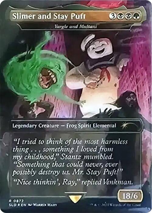 Slimer and Stay Puft - Yargle and Multani (Rainbow Foil) [Secret Lair Drop Series] | Rock City Comics