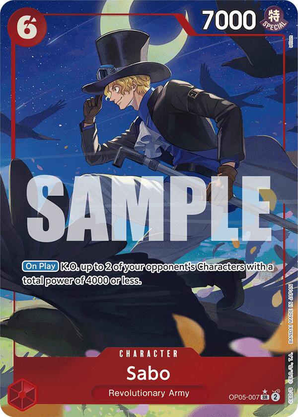 Sabo (OP05-007) (Alternate Art) [Premium Booster -The Best-] | Rock City Comics