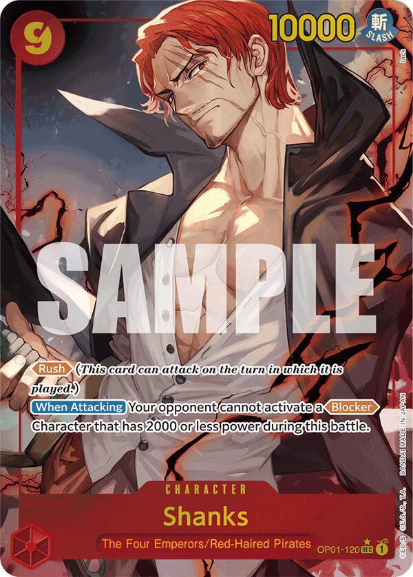 Shanks (OP01-120) (Alternate Art) [Premium Booster -The Best-] | Rock City Comics