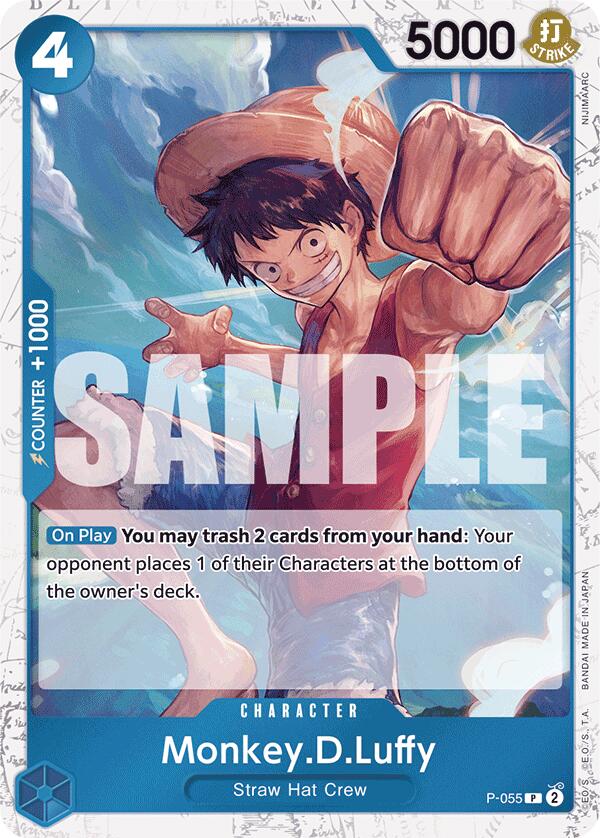 Monkey.D.Luffy (P-055) (Jolly Roger Foil) [Premium Booster -The Best-] | Rock City Comics