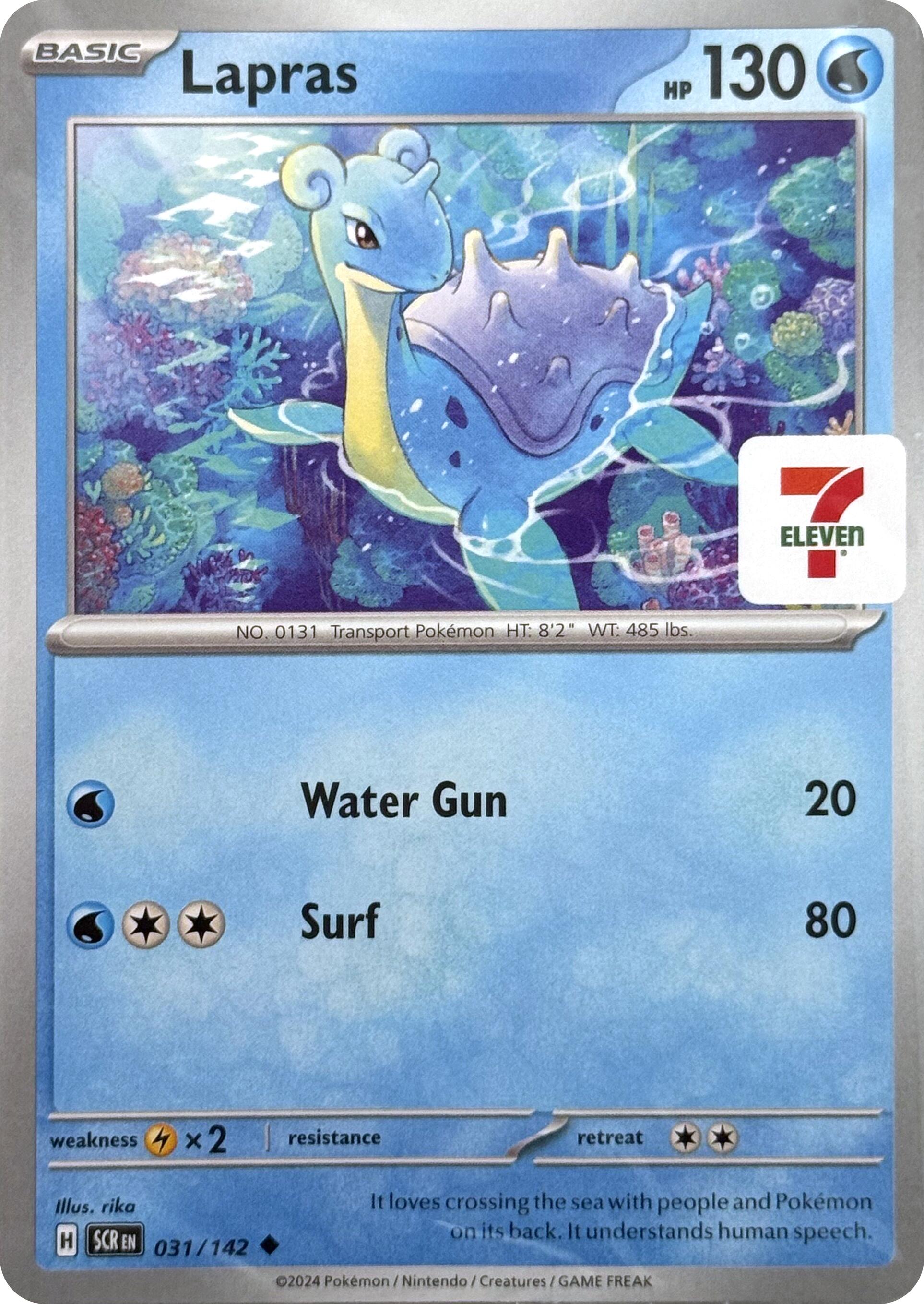 Lapras (031/142) (7-Eleven Promo) [Miscellaneous Cards] | Rock City Comics