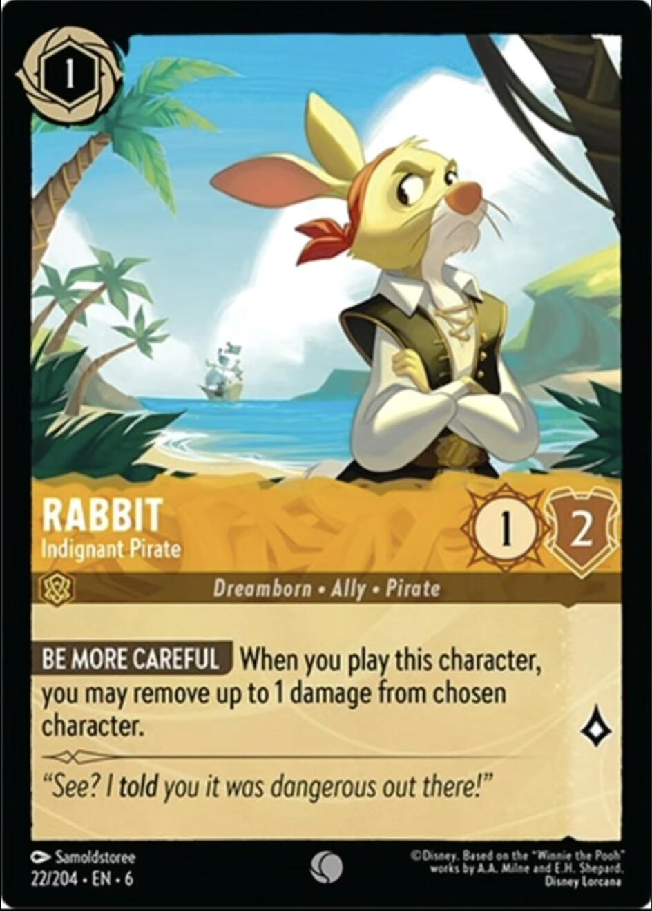 Rabbit - Indignant Pirate (22/204) [Azurite Sea] | Rock City Comics