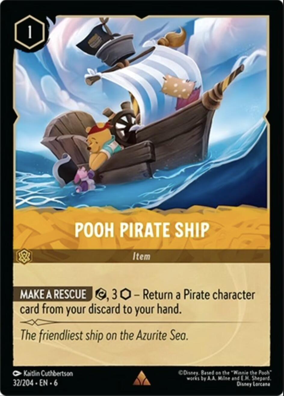 Pooh Pirate Ship (32/204) [Azurite Sea] | Rock City Comics