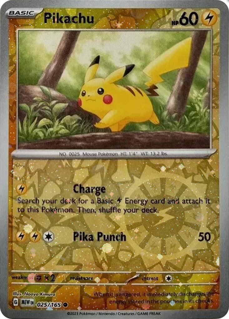 Pikachu (025/165) (Cosmos Holo) (Costco Exclusive) [Miscellaneous Cards] | Rock City Comics