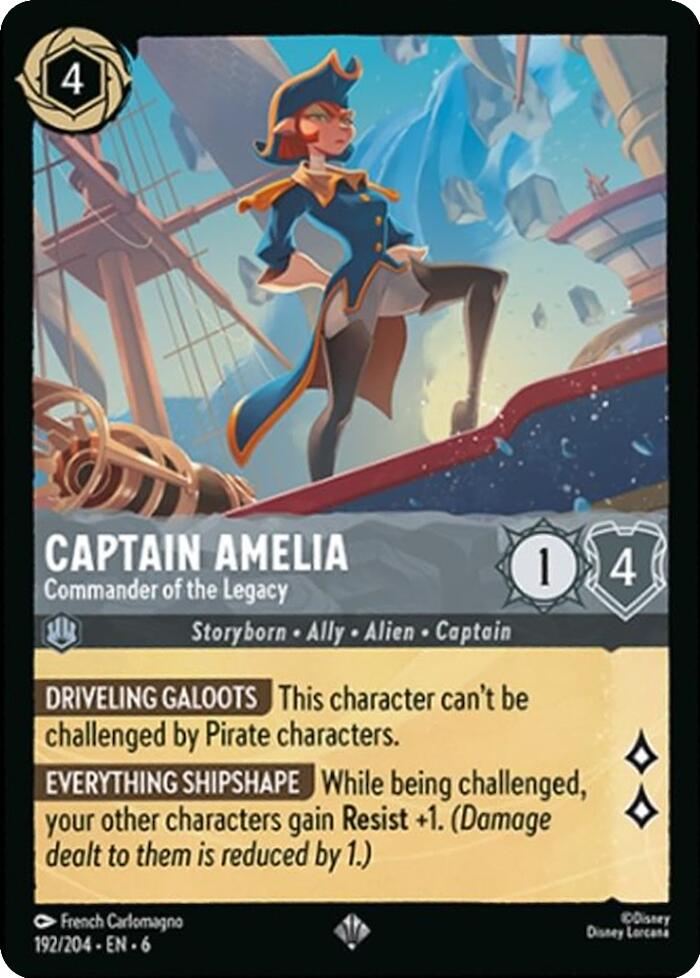 Captain Amelia - Commander of the Legacy (192/204) [Azurite Sea] | Rock City Comics