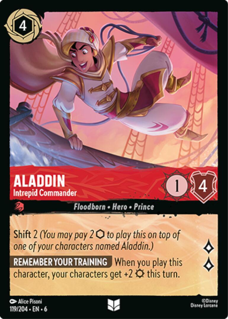 Aladdin - Intrepid Commander (119/204) [Azurite Sea] | Rock City Comics