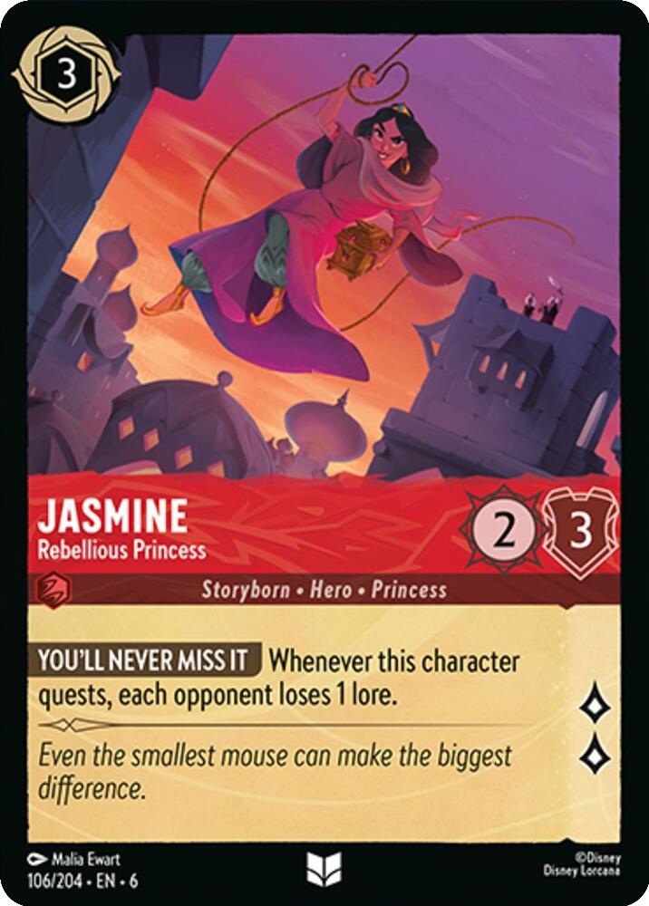 Jasmine - Rebellious Princess (106/204) [Azurite Sea] | Rock City Comics