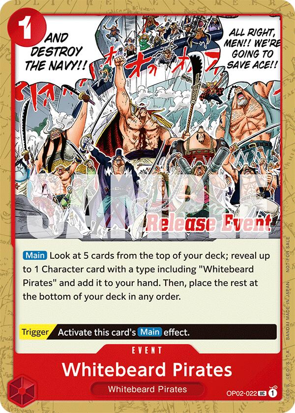 Whitebeard Pirates (ST15 - ST20 Release Event Pack) [One Piece Promotion Cards] | Rock City Comics