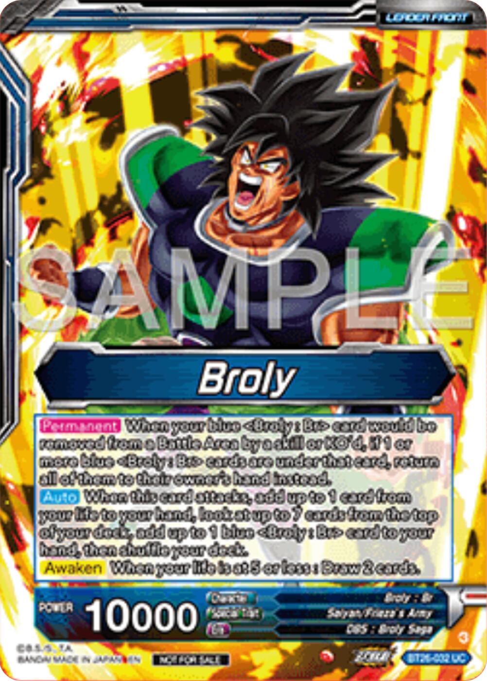 Broly // SS Broly, Full-Power Explosion (Top 16) (BT26-032) [Ultimate Advent Prerelease Promos] | Rock City Comics