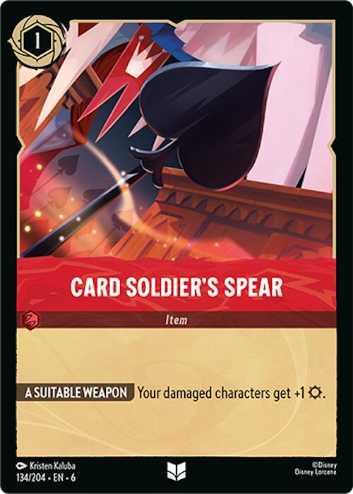 Card Soldier's Spear (134/204) [Azurite Sea] | Rock City Comics