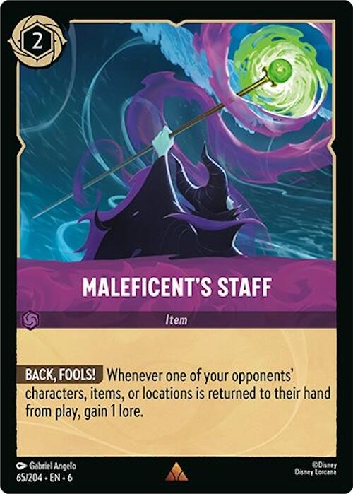 Maleficent's Staff (65/204) [Azurite Sea] | Rock City Comics