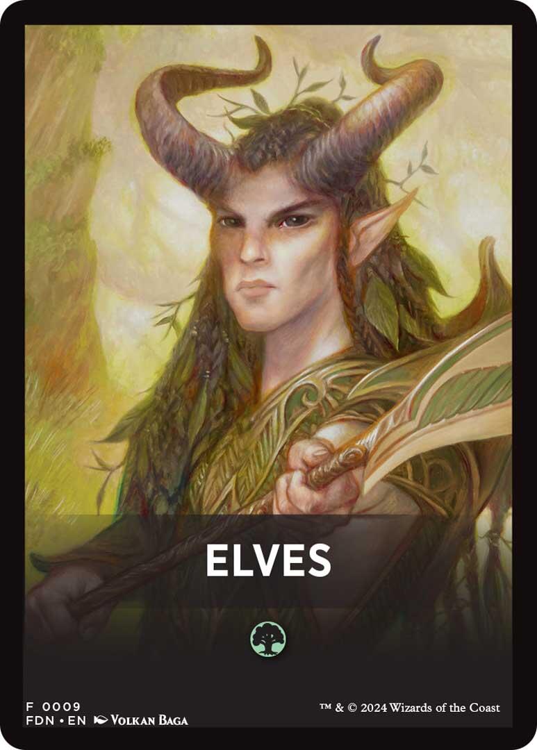 Elves Theme Card [Foundations Tokens] | Rock City Comics