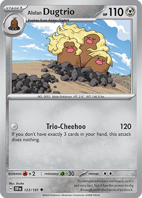 Alolan Dugtrio (123/191) [Scarlet & Violet: Surging Sparks] | Rock City Comics