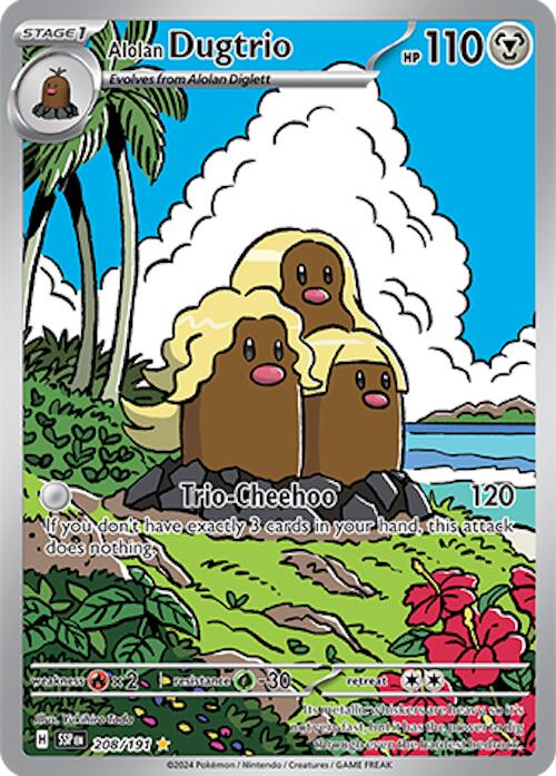 Alolan Dugtrio (208/191) [Scarlet & Violet: Surging Sparks] | Rock City Comics