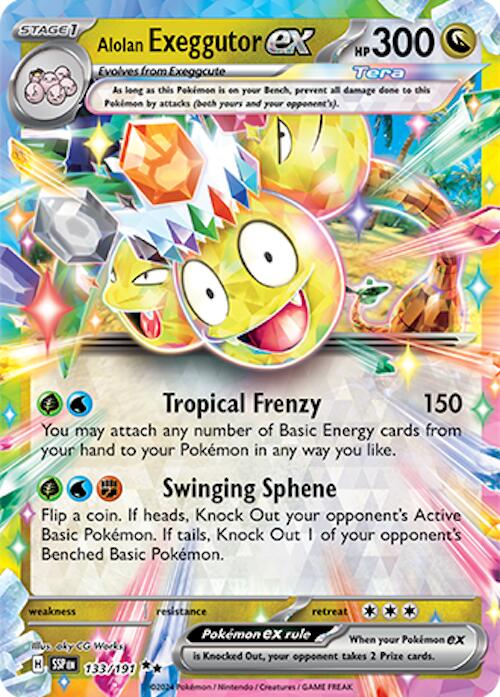 Alolan Exeggutor ex (133/191) [Scarlet & Violet: Surging Sparks] | Rock City Comics