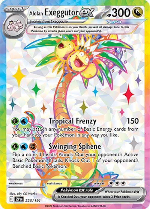 Alolan Exeggutor ex (225/191) [Scarlet & Violet: Surging Sparks] | Rock City Comics