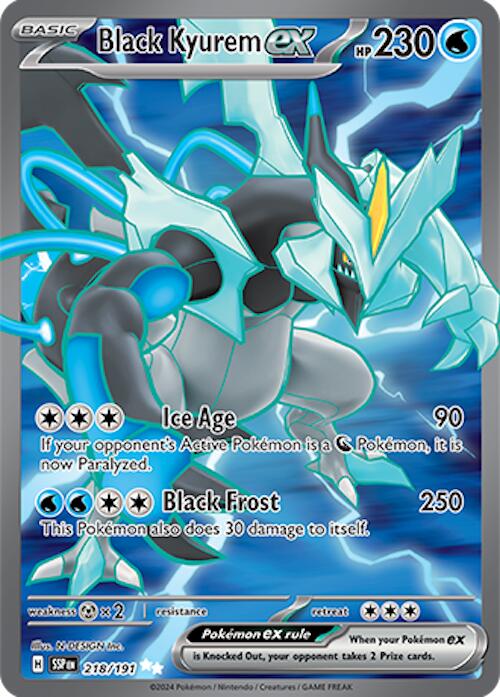 Black Kyurem ex (218/191) [Scarlet & Violet: Surging Sparks] | Rock City Comics